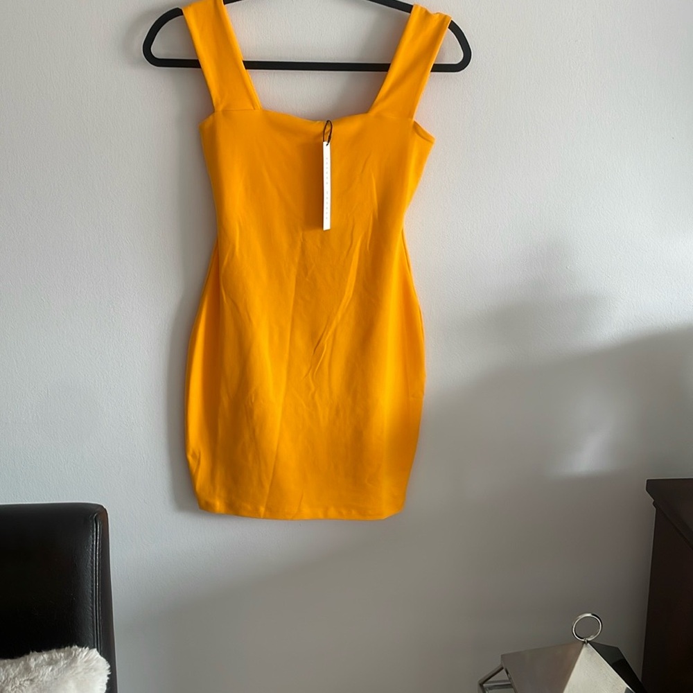 Susana Monaco Vibrant Yellow Mini Dress - Picture 2 of 3